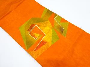 幾何学模様織り出し名古屋帯